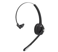 Asixxsix Auricolare Bluetooth con microfono con cancellazione del rumore | Design Indossabile Dalla Testa, Bluetooth 5.0, 160 Ore in Standby, Connessione per Doppio Dispositivo, Morbidi Cuscinetti