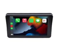 Asixxsix Autoradio portatile wireless con CarPlay, schermo touch screen HD IPS da 7 pollici con risoluzione 1024x600, funzione Mirror Link, 5.4, ingresso AUX, radio FM