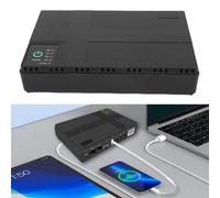Asixxsix Backup della Batteria UPS, Alimentazione Batteria d a 18w 10400MAh con Uscita DC USB LAN POE, Mini Alimentazione Non Interruzione per Router, Modem, Fotocamera di Sicurezza (EU)