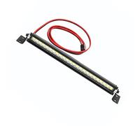 Asixxsix Barra Luminosa a LED per Lampadine da Tetto per Auto Scx10 1/10 4WD, Auto Telecomandata Decorativa Ad Alta luminosità (BLACK)