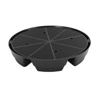 Asixxsix Base per Vaso Autoirrigante con Stoppini in Cotone, 4 Piattini per Piante con Irrigazione Automatica con Flusso d'Aria a 360 Gradi, Vassoio per Piante a Griglia Elevata per Serra da