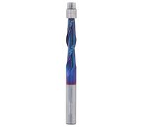 Asixxsix Bit di Rivestimento a Filo a Compressione, in Carburo Cementato 1/4 Gambo a Spirale Bit con Cuscinetto Inferiore, per Mobili per la Lavorazione del Legno Porte di Incisioni