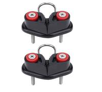 Asixxsix Bitte a Camma per Kayak, 2 Pezzi Bitte a Vela per Canoa per Barche in Lega di Alluminio con Ingresso a Forma di Imbuto per Rilascio Rapido, Design Leggero con Dente a Camma per