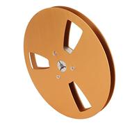 Asixxsix BOBINA DI NASTRO VUOTA DA 1/4 7 POLLICI, BOBINA DI AVVOLGIMO IN LEGA DI ALLUMINIO A 3 FORI PER PICCOLO, VUOTA DI NASTRO CON APERTA UNIVERSALE (GOLD)
