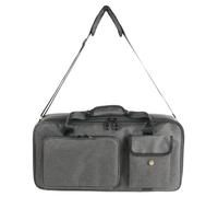 Asixxsix Borsa per pedaliera effetti per chitarra, tessuto impermeabile, imbottitura da 10 mm, borsa per pedaliera effetti per chitarra con tasche multiple, per Boss, Line 6, DigiTech (L)