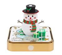 Asixxsix Calendario del pezzo di tempo, Fai da te Umano di neve creativo 3D Memo Pad, 3D lacrima via Carta intaglio Art Notepad con calendario 2026 per Presento di compleanno di Natale