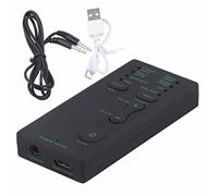 Asixxsix Cambia Voce Portatile, Plug and Play 7 Effetti Vocali Mini Cambia Voce, Dispositivo con Interfaccia da 3,5 Mm e Batteria da 3-4 Ore per Piattaforme di Gioco per Computer di Telefoni Cellulari