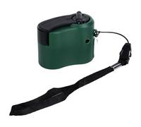 Asixxsix Caricatore Portatile USB per Telefono a Manovella con Luce LED per Emergenza Escursionismo All'aperto, Materiale ABS/filo di Rame (GREEN)