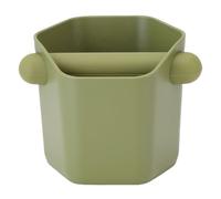 Asixxsix Cassetta da Bussare da 600 Ml, Cassetta per Ammortizzatore di Rumore Minimo ABS Durevole Caffettiera Addominali a Bussare Alla Base di Prisma Esagonale per Ufficio Domestic (GREEN)