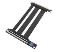 Asixxsix Cavo di Riser PCIe 5.0, Angolo Destro di 90 Gradi128gbps Cavo di Estensione GPU Ad Alta velocità, Cavo di Riser PCIe 5.0 X16 per Il Server del Caso PC ITX Costruisce Forniture (40 cm)
