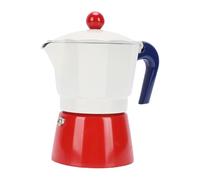 Asixxsix Coloratore Espresso in Piano Cottura, 150 Ml 3 Tazze di mocha per Gas, Piano Cottura Elettrica, Caffettiera in Alluminio Italiano, Produce un Vero caffè Italiano (Blu e Rosso)