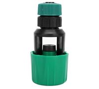 Asixxsix Connettore Universale per Tubo Flessibile per Irrigazione Efficiente Strumento di Irrigazione per Rubinetto della ABS + TPR Verde (Green)