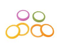 Asixxsix Contenitori antiossidanti per frutta e verdura, set da 4 contenitori ermetici in silicone per frutta e verdura, contenitori riutilizzabili per frigorifero, aglio, cipolle