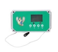 Asixxsix Controllatore Automatico della Porta del Pollo Coop, IP44 Prova dell'Acqua programmabile con Timer, Schermo di visualizzazione a LED e Telecomando, per Farm di (Spina Europea)