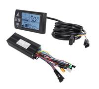 Asixxsix Controller per Motore Elettrico, Pannello di Controllo del Misuratore con Display LCD Impermeabile S861, Kit Controller Brushless per Modifica di Scooter Elettrici, Controller