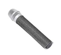 Asixxsix Copertura per Impugnatura del Microfono, Custodia per Impugnatura del Microfono Adatta per Microfono Cablato Universale, Copertura in Cristallo per Pelle con Bling