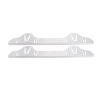 Asixxsix Coprifughe per stufe, 2 pacchetti di riempimento delle fessure per stufe in acciaio inox 59,5x10 cm, resistenti al calore, per le fessure del bancone della