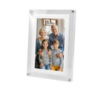 Asixxsix Cornice Digitale Da 10,1 Pollici, Rotazione Automatica Presentazione Di Cornici Elettroniche Da 8gb Con Luce LED Dinamica Lettore Musicale Protable per La Casa