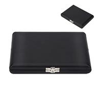 Asixxsix Custodia Compatta per Ance in Legno per Oboe, Design con Slot Protettivo, Scatola di Immagazzinaggio Portatile per Ance da 10/12/20 Pezzi, Raffinata Copertura in Pelle PU (Confezione da 12)