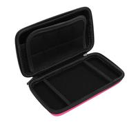 Asixxsix Custodia da Trasporto per New 2DS XL 2DS LL New 3DS 3DS, Custodia da Viaggio Protettiva a Guscio Rigido con 8 Slot per Cartucce di Gioco, Esterno in PU Resistente All'Acqua e (PINK)