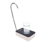 Asixxsix Dispenser bottiglia d'acqua desktop, Pompa di bottiglia d'acqua portatile automatica per 5 3 2 galloni di acqua in bottiglia universale, Pompa elettrica ricaricabile USB (BLACK)
