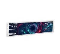 Asixxsix Display della Temperatura del PC, Schermo Secondario del Computer da 9,2 Pollici Connessione con un Cavo Pannello Sensore PC Plug and Play con Tema Dinamico Supportato (WHITE)
