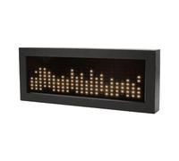 Asixxsix Display dello Spettro Musicale a LED, Analizzatore dello Spettro Musicale a LED di Controllo del Suono, Analizzatore di Pickup del Sensore di Voce Leggera Ritmica (Bianco caldo)