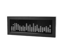 Asixxsix Display dello Spettro Musicale a LED, Analizzatore dello Spettro Musicale a LED di Controllo del Suono, Analizzatore di Pickup del Sensore di Voce Leggera Ritmica (Freddo bianco)