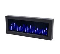 Asixxsix Display dello Spettro Musicale a LED, Analizzatore dello Spettro Musicale a LED di Controllo del Suono, Analizzatore di Pickup del Sensore di Voce Leggera Ritmica (BLUE)