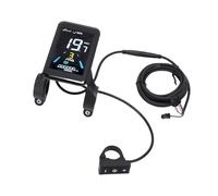 Asixxsix Display per Bici Elettrica, Schermo LCD Multifunzionale con Cavo di Prolunga a 6 Nuclei, Pannello di Controllo del Misuratore del Display per Bici Elettrica per Elettriche 24V 36V 48V,