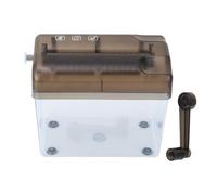 Asixxsix Distruggidocumenti Manuale, Mini Distruggidocumenti Portatile con Ingresso Ad Alta Sicurezza da 4 84 Pollici con Contenitore Trasparente Funzionamento a Manovella per Ufficio, Casa, Scuola