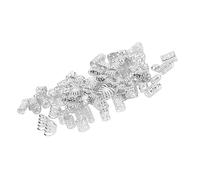 Asixxsix Dreadlocks Anelli per Capelli Modelli Squisiti Lega di Capelli Intrecciatura di Gioielli Highlight Alla Ricerca di Feste e Matrimoni (SILVER)