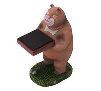 Asixxsix Espositore per Orologi, Espositore per Orologi Fatto un Mano con Figurina Creativa in Resina, per Gioielli, per Gioielli, Orologio, Bracciale, Collana, Casa (Orso bruno)