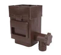 Asixxsix Filtro a Foglia per Grondaia, Adattatore per Grondaia con Attacco Universale per Tubi di Scarico 2x3 o 3x4 (BROWN)