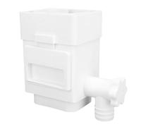 Asixxsix Filtro per pluviali, Filtro per pluviali Resistente alle intemperie, prolunghe per pluviali per Il drenaggio dell'Acqua piovana, Adattatore per pluviali, deviatore (White)