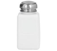 Asixxsix Flacone Erogatore di Solvente Sicuro ESD da 200 Ml con Coperchio a Pressione in Acciaio Inossidabile per Acetone, Olio, IPA per Uso di Laboratorio (WHITE)