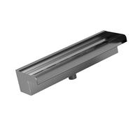 Asixxsix Fontana a Cascata della Piscina, Cannone in Acciaio Inossidabile 304 con Ampia Piattaforma di Flusso d'Acqua e 2 Opzioni di Tubazioni, per Il Giardino Esterno Patio Piscina (500MM)