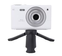 Asixxsix Fotocamera Digitale 4K, Messa a Fuoco Automatica per Fotografia Fotocamera per Vlogging da 64 MP a Doppia Zoom Digitale 16X Punta e Scatta Camara (WHITE)