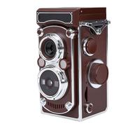 Asixxsix Fotocamera digitale vintage, compatta, portatile e di piccole dimensioni, con autofocus e joystick manuale, stile TLR retrò, video 2.7K e 24 MP per principianti (BROWN)