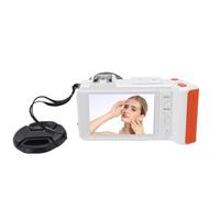 Asixxsix Fotocamera digitale, zoom 50x, messa a fuoco automatica, 4K, 70 MP, fotocamera per vlogging, doppio schermo, flash, per ragazzi, ragazze, adolescenti, principianti (WHITE)