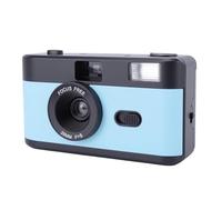 Asixxsix Fotocamera Pellicola, Fotocamera Vintage da 35 Mm con Obiettivo 28 Mm F/8, Messa a Fuoco Manuale di Supporto, velocità Flash e Otturatore, Compatibile con 135 Pellicola (Blu)