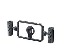 Asixxsix Gabbia Magnetica per Telefono, Gabbia Stabilizzatore per Telefono Smartphone Rig Video con Doppi Manici Stabilizzatore per Custodia per Videoregistrazione per Videomaker Vlogging