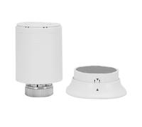 Asixxsix Gem TRV, Termostato Rimovibile con Sensore Remoto RF Touch Screen LED, Controllo di Gruppo Fino a 8 Termostati, Funziona con L'app Smart Life per il Riscaldamento Domestico di