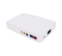 Asixxsix Gruppo di continuità (UPS) da tavolo con protezione da sovratensioni e batteria di backup, 2 metodi di ingresso, mini UPS per router e modem (Spina europea)