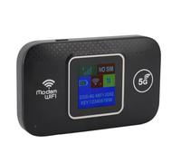 Asixxsix Hotspot WiFi Mobile 4G LTE, Modem Router WiFi Portatile 300Mbps con Slot per Scheda SIM, Supporto Hotspot da Viaggio Europa, Fino a 10 Utenti, Batteria a Lunga Durata 3000mAh, Nero