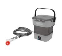 Asixxsix Idropulitrice Portatile Senza Fili, Idropulitrice Elettrica Alimentata a Batteria con Secchio Pieghevole da 3,2 Galloni e Spruzzatore Portatile con Ugello Regolabile 5 in 1