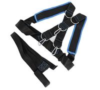 Asixxsix Imbracatura da Slitta per Allenamento per la Forza Veloce, Tracolla Regolabile con Imbottitura Imbottita e Anelli a D in Metallo per Attrezzatura da Allenamento con Cinghia da Tiro per