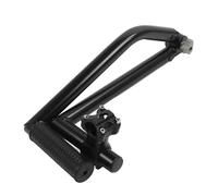 Asixxsix Impugnatura ergonomica per tagliaerba, Manico Regolabile da 0 a 180 Gradi per tagliaerba, Manico per decespugliatore con Morsetto a Staffa per la Cura del Prato (Black)