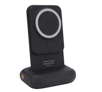 Asixxsix Impugnatura magnetica per fotocamera del telefono, maniglia per fotocamera del telefono con telecomando Bluetooth per otturatore e attacco a slitta fredda (BLACK)