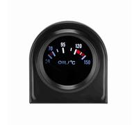 Asixxsix Indicatore LED per Auto della Temperatura Dell'olio da 2 Pollici | Display con puntatore chiaro, adattabilità universale al cruscotto, sensore ad alta sensibilità, elegante design bianco nero